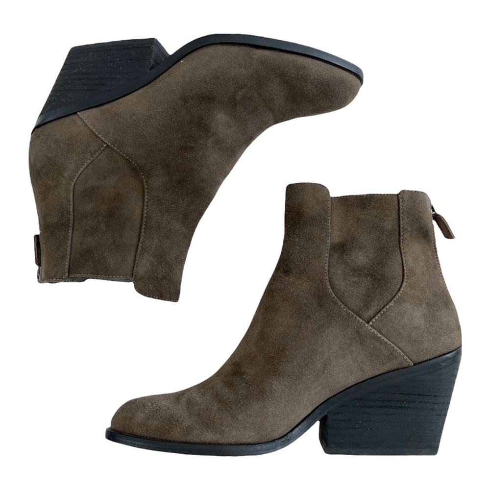 Eileen Fisher Peer-Su Suede Ankle Booties Size 7 - Picture 4 of 16